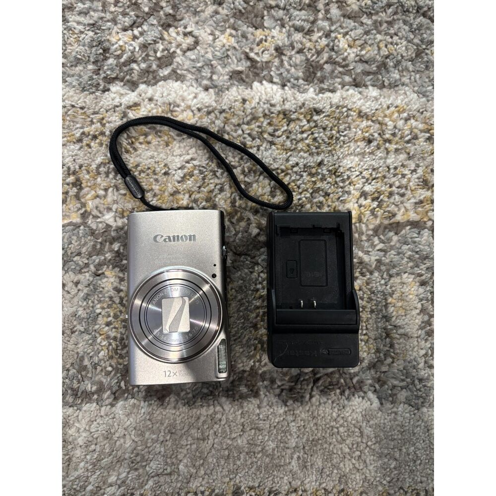 Canon PowerShot ELPH 360 HS 20.2MP DIGITAL CAMERA 12X ZOOM TESTED + EXTRAS